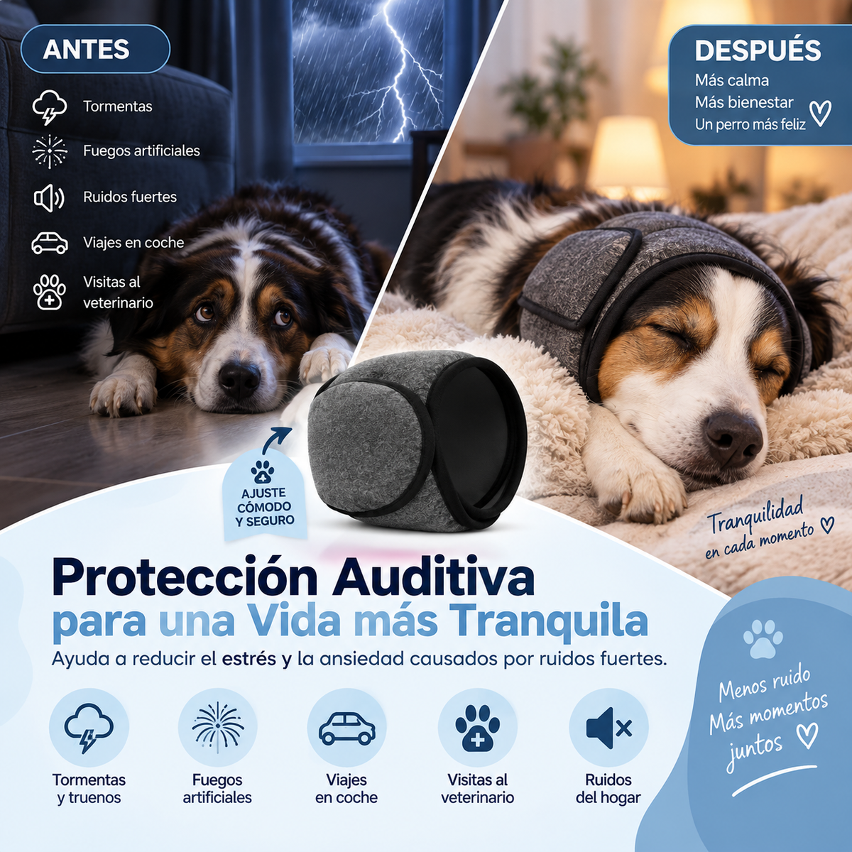 PeluPet | Orejeras con cancelación de ruido